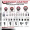 Service Caster 3.5'' Red Poly Swivel 1-7/8'' Expanding Stem Caster with Brake SCC-EX20S3514-PPUB-RED-TLB-178 - alternate 4